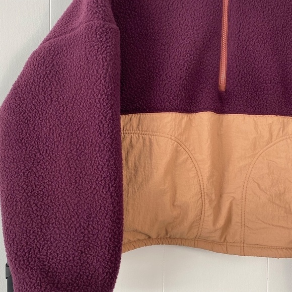 Fabletics Mallory fleece pull over burgundy, mahogany, drift escape size XXL - Picture 10 of 10